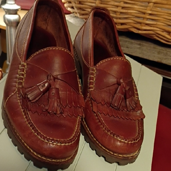 Cole Haan Rich Brown Tassel Loafers - Picture 1 of 1